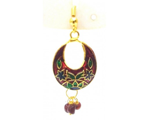 Meenakari Minakari Enamel Jhumka Jhumki Handmade Earrings Jewelry Drop Long AE91